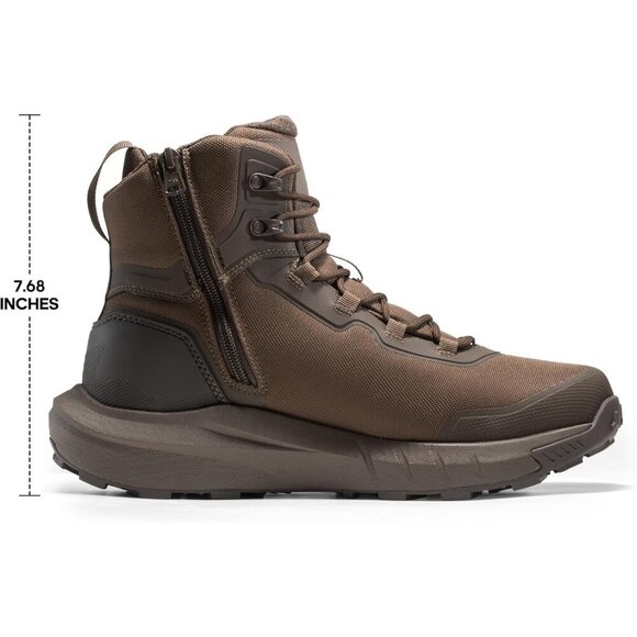 〽️Men\'s Dark Brown Nortiv 8 Tactical Hiking Lightweight Arch Support Work Boots main image 5